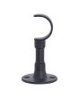 Soporte central cortado para tubo de 1" negro mate Lusar