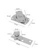 Molinete para puerta de abatir 42 mm 87-M Codes