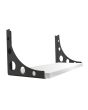Soporte Mondrian de 25 cm negro para repisa Ducasse