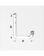 Gancho de pared 250 x 300 mm 02964 Alfer