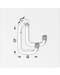 Gancho doble para utensilios 90 x 120 x 98 mm 02968 Alfer