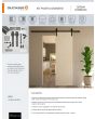 Sistema colgante para puertas de paso estilo Granero Ducasse