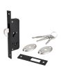 Chapa de gancho negra para puerta de aluminio DL003-B Axcent