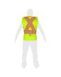 Chaleco de seguridad de alta visibilidad amarillo ajustable unitalla SR1034-AM MR Seguridad