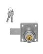 Cerradura cuadrada de cajón cromo 29 mm 6493 Dexter