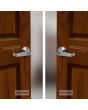 Cerradura para baño niquel satinado Jade Dexter