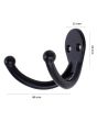Perchero doble negro 1828 Handy Home