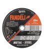 Disco de corte plano PRO para metal 9" DC-602 Fandeli