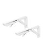 Soporte abatible reforzado 12" blanco Vinco