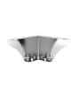 Pata para para sofá 75 mm cromo triangular Bolder