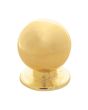 Jaladera botón esfera 24 mm latón brillante JN-1408 Bolder
