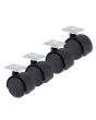 Rodaja tipo yoyo 38 mm con placa RR-3210 Bolder