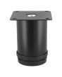 Pata regulable para sofá y muebles negra 80 mm PS-2734 Bolder