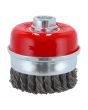 Carda de copa alambre trenzado 4" SW-32030203 Fumetax