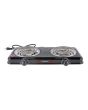 Parrilla eléctrica de 2 quemadores negra SW-23032-N Fumetax