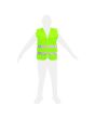 Chaleco poliéster amarillo SW-8204001 Fumetax