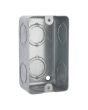 Caja tipo chalupa 2" x 4" rectangular reforzada FU0866 Fulgore