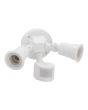 Luminario con sensor de movimiento PAR-38 blanco 300 W FU1119 Fulgore