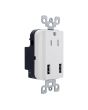 Receptáculo aterrizado con doble USB FU1328 Fulgore