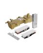 Kit de cerradura y bisagra para puerta de cristal 1012 Herralum