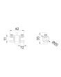 Soporte doble intermedio para repisa de cristal 1076 Herralum