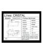 Herraje superior para puerta cromo BRK020 Bruken
