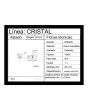 Perilla para puertas de cristal satinada BRK225 Bruken