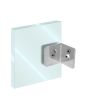 Clip para vidrio fijo a 90° cromo BRK733 Bruken