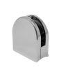 Conector Grapa base curva cromada BRK762C Bruken