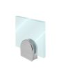 Conector Grapa base curva cromada BRK762C Bruken
