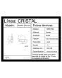 Conector Grapa base curva cromada BRK762C Bruken