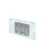 Bisagra vidrio-vidrio a 180° cromo BRK718 Bruken
