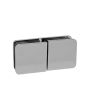 Clip vidrio / vidrio a 180° cromo BRK734 Bruken