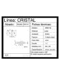 Clip vidrio / vidrio a 180° cromo BRK734 Bruken