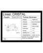 Conector para cristal fijo o barandal satín BRK671B Bruken