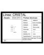Conector para cristal fijo o barandal satín BRK673 Bruken