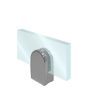 Conector grapa base plana para barandal satín BRK761 Bruken