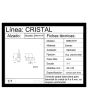 Conector grapa base plana para barandal satín BRK761 Bruken