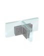 Clip vidrio-vidrio con porta costilla satinado BRK738 Bruken
