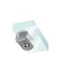 Clip satinado para entrepaño o vidrio fijo BRK754 Bruken
