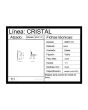Bisagra para puerta abatible de cristal de 6mm cromo BRK1121 Bruken