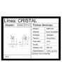 Conector muro a vidrio fijo BRK1021 Bruken
