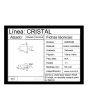 Contra a cristal de seguro BRK504B Bruken