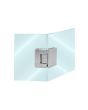 Bisagra para baño vidrio a vidrio a 135° cromo BRK716 Bruken