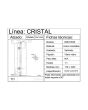 Poste terminal para barandal BRK1053E Bruken