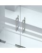 Jaladera tipo "H" 50 cm para puertas de cristal 2222050SA Herralum