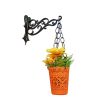 Ménsula decorativa para masetas 27 cm aluminio negro