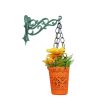 Ménsula decorativa para masetas 27 cm aluminio verde