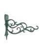 Ménsula decorativa para masetas 27 cm aluminio verde