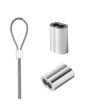 Casquillo doble de aluminio para cable 3/16" con 50 piezas 217115 OBI